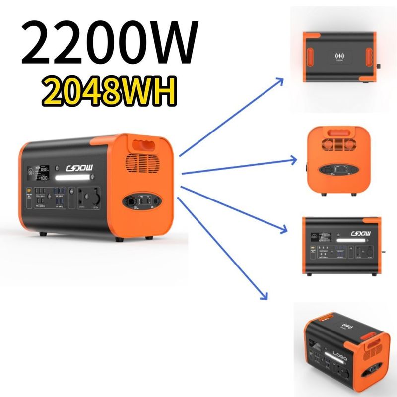 51.52V40ah 3.22V*16s Inverseur de puissance de camping en veille avec capacité de batterie 51.52V40ah