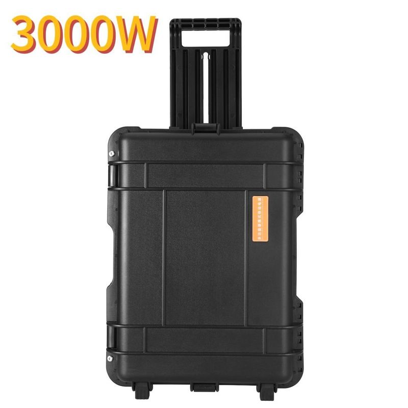 Boîte de tirage noire de 3000 W Station solaire éolienne portable 2 kW LiFePO4 batterie au lithium