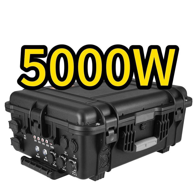 CE.Un38.3 Générateur solaire à batterie au lithium certifié 5000 W pour centrale électrique portable