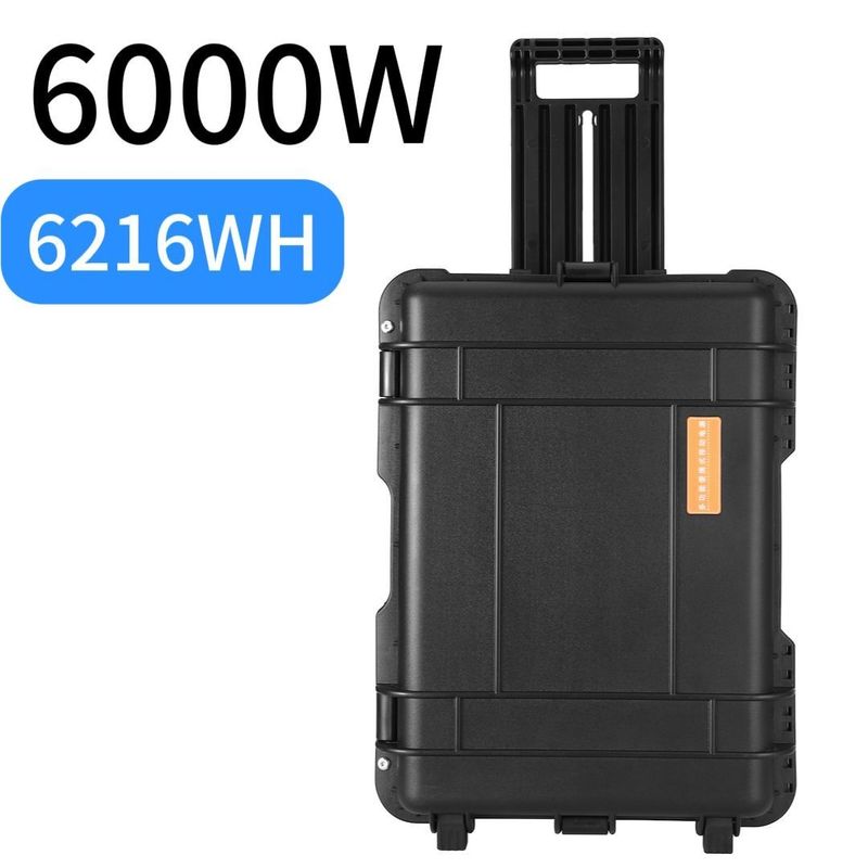 Station électrique portable de 6000W avec ondes sinus pures et une grande capacité