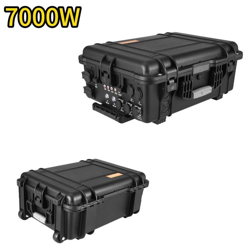 Station d'alimentation mobile de puissance maximale de 8000 W pour la préparation d'urgence et le camping en plein air