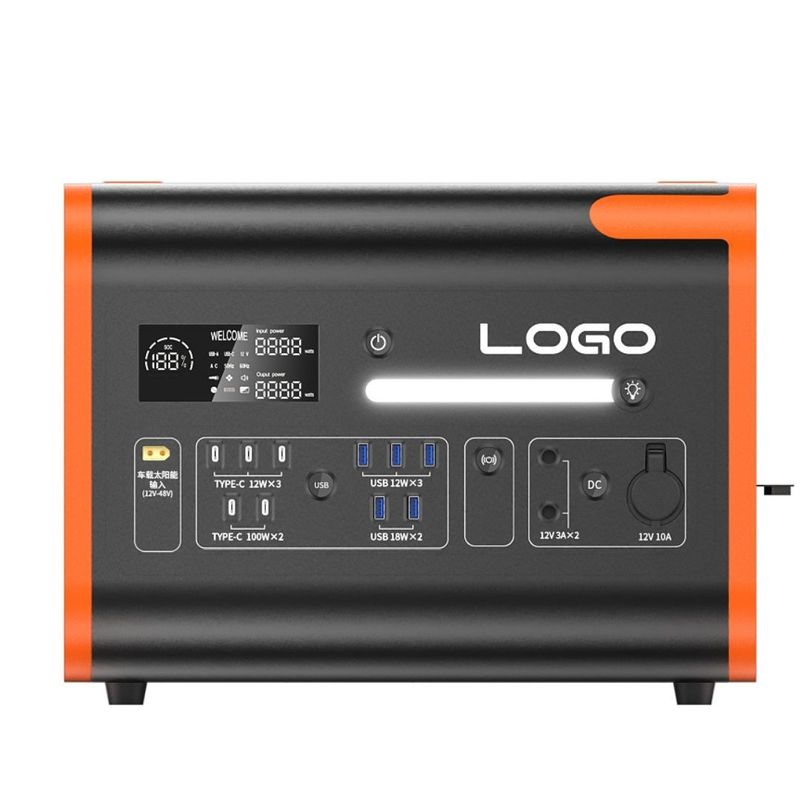 Une centrale solaire de 2200 W avec une batterie lithium fer phosphate sûre et durable