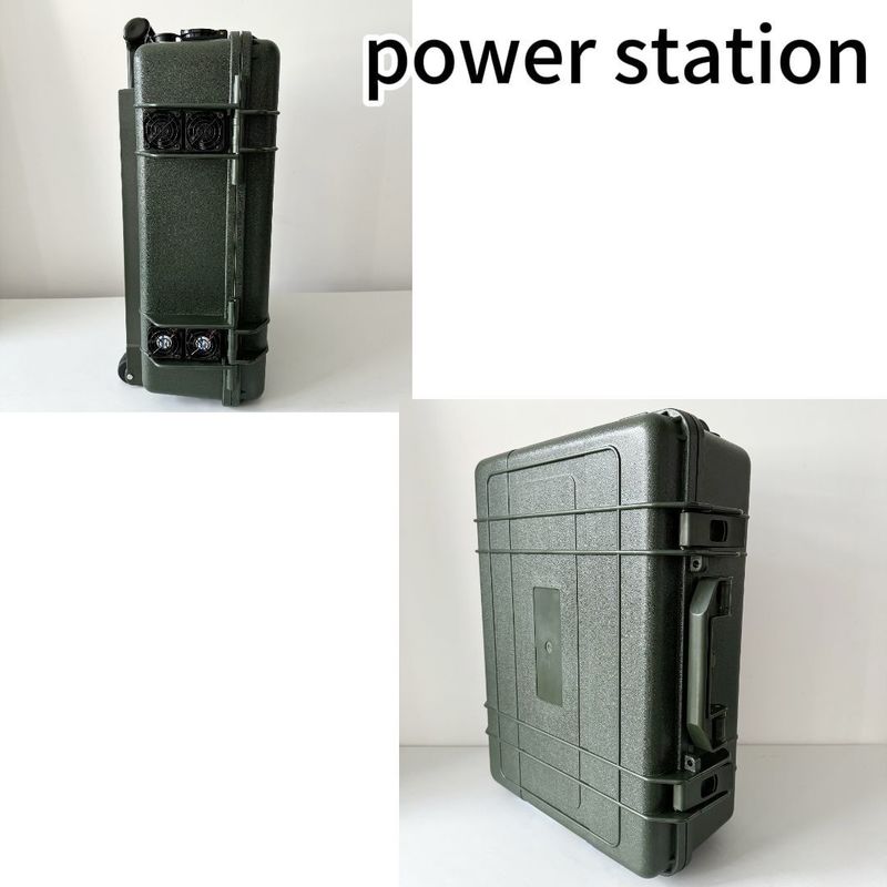 Station électrique portable d'aventure extérieure de grande capacité de 6000 W avec cadre moyen ABS