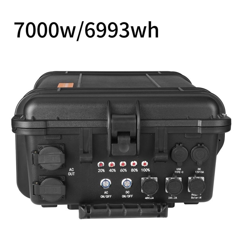 Matériau de coquille Station solaire portable en alliage ABS 3000W/5000W/7000W 4000W pour l'extérieur