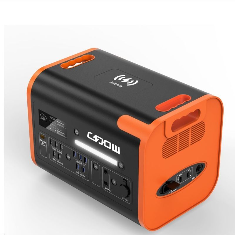 800W Max Charge solaire LiFePO4 batterie de secours Énergie portable pour le camping et l'extérieur