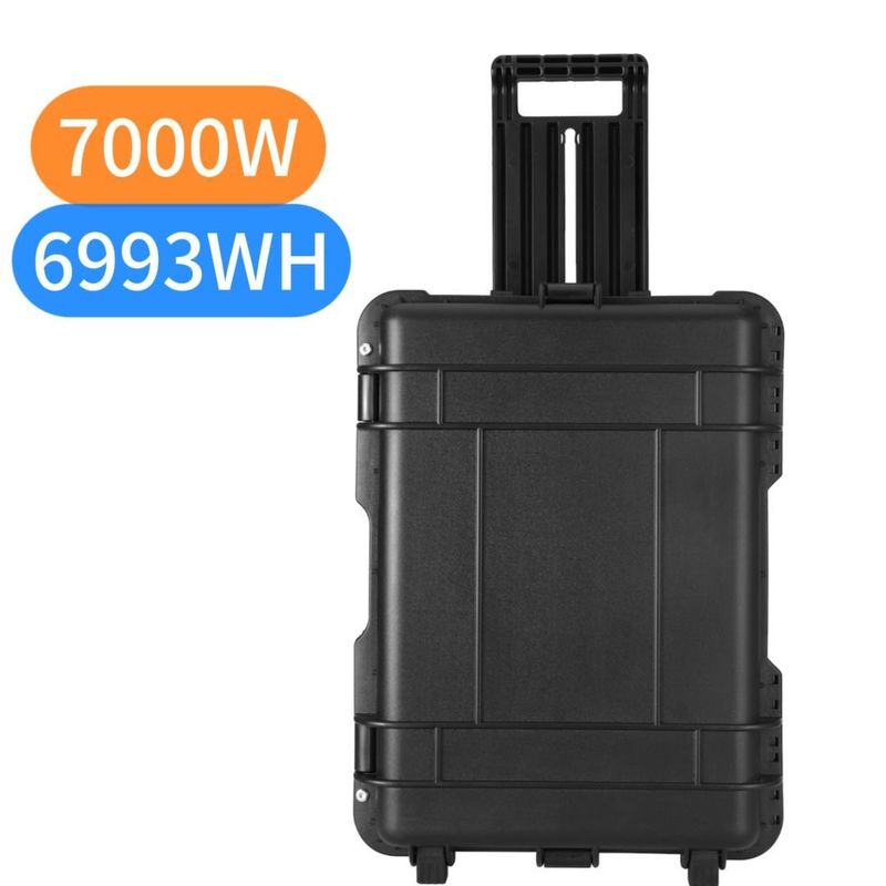 AC Pure sortie d'onde sinusoïdale 7000W centrale électrique extérieure LiFePO4 générateur solaire portable