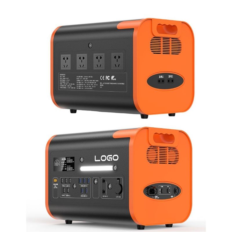 Station électrique portable LiFePO4 40ah/2200W/2400W pour la recharge multi-scène et les situations d'urgence
