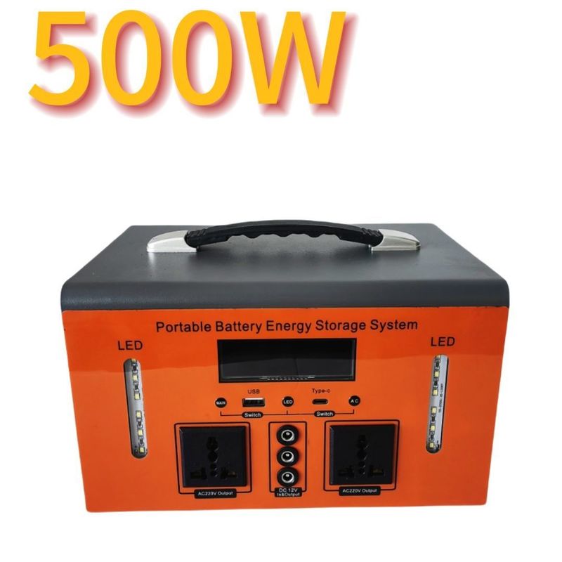 XT500 500W alimentation électrique à batterie de lithium portable pour camping en plein air et en cas d'urgence