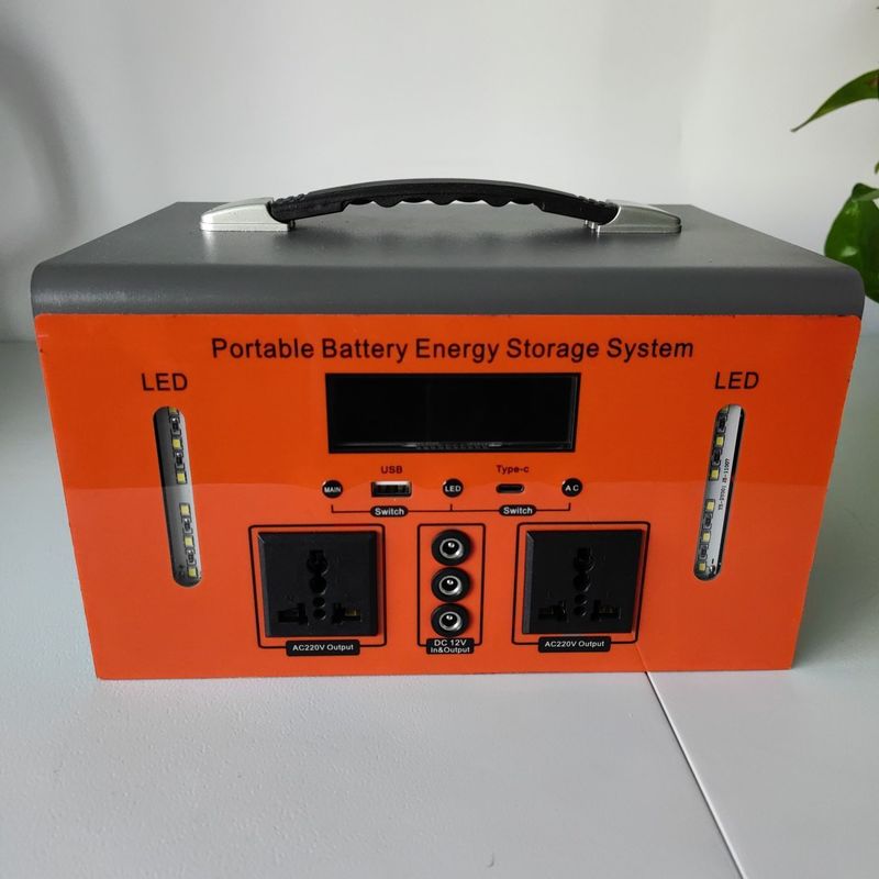 Station électrique portable de 300W/500W pour camping et maison d'urgence USB DC sortie 5V/10W Max