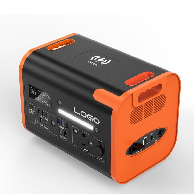 220V±5% de tension de sortie CA Charge rapide 2400W centrale électrique portable pour voiture et solaire