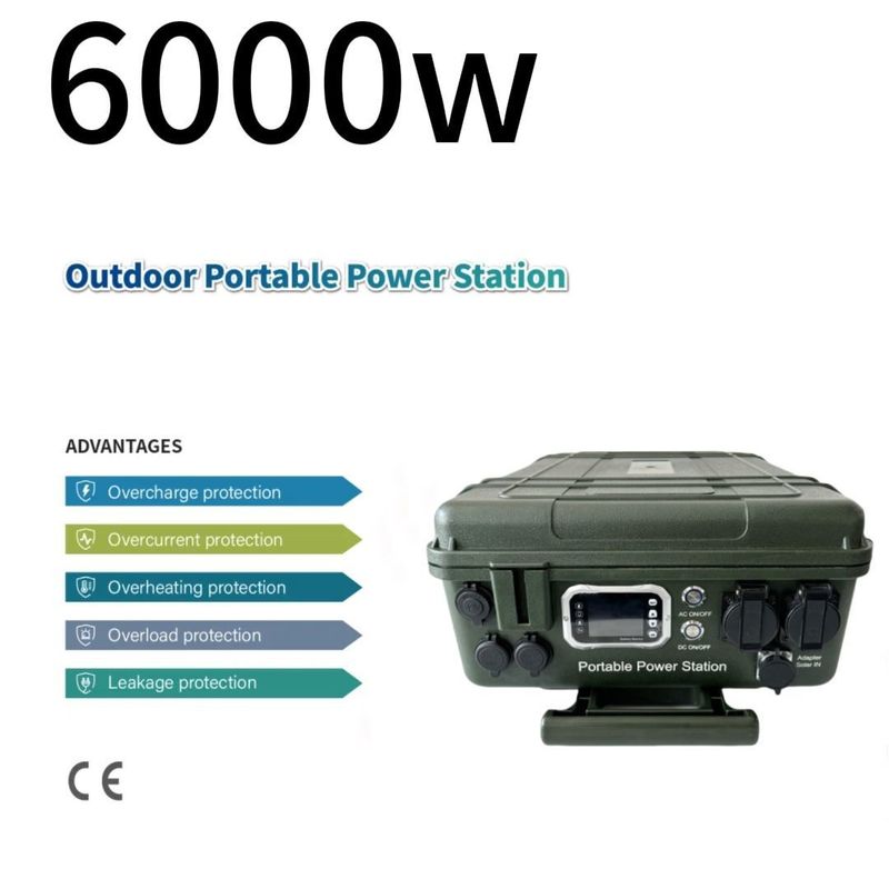 Générateur de 6000W/110V/230V avec panneau solaire chargeant votre source d'énergie d'urgence