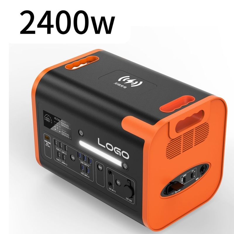 Chargement rapide 2200W Sortie d'énergie constante Station solaire pour le camping et la maison