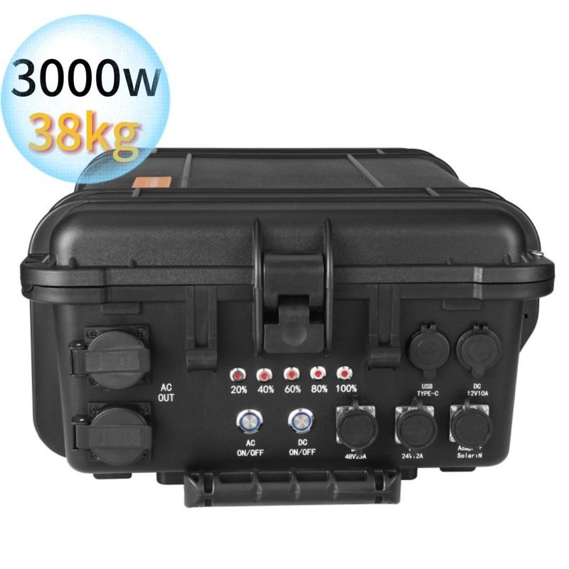 Station électrique portative super grande noire 3kw/4kw/5kw/6kw/7kw stockage d'énergie d'urgence