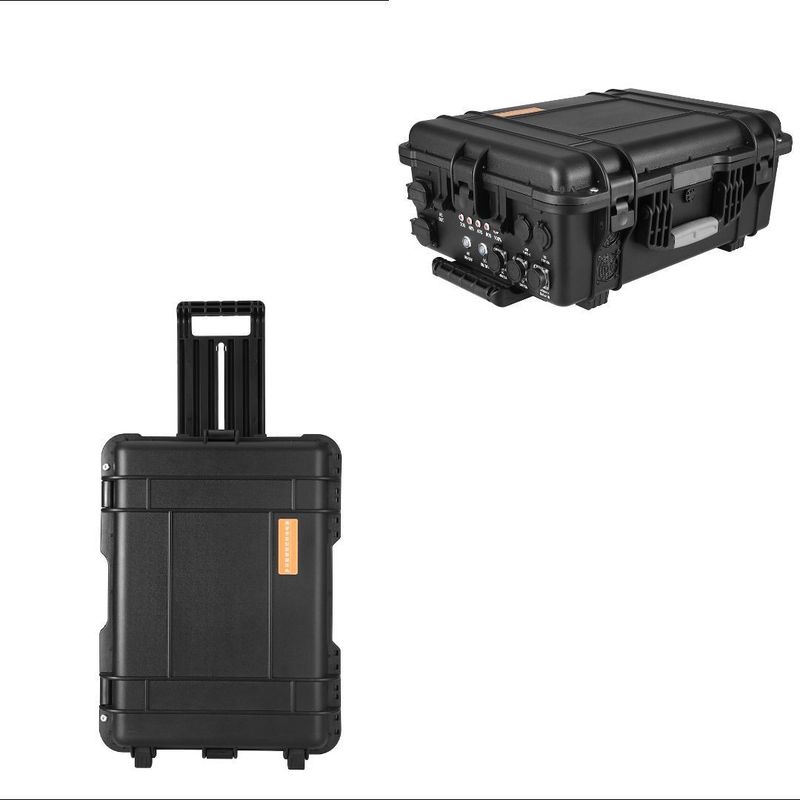 Station solaire portable de 3 kW/4 kW avec batteries au lithium et sortie d'onde sinusoïdale AC pure