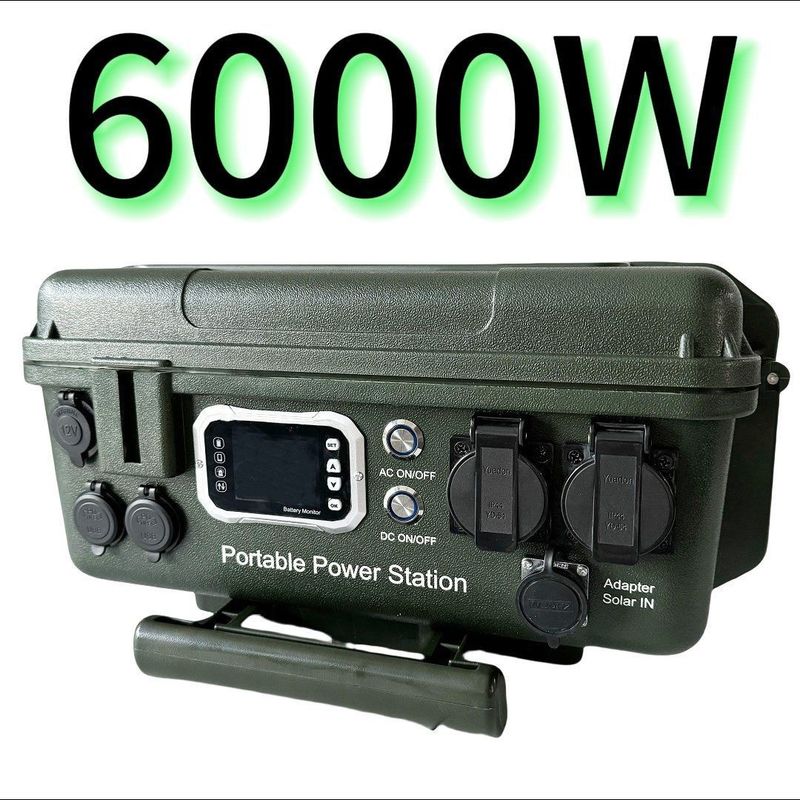 Contrôleur MPPT 6000W/6048wh Station électrique mobile extérieure à courant alternatif/circulateur continu portable pour produits