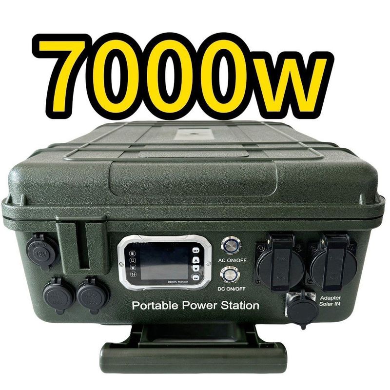 Dimension SOC 5%-95% alimentation d'urgence extérieure centrale électrique portable domestique de 7000 W