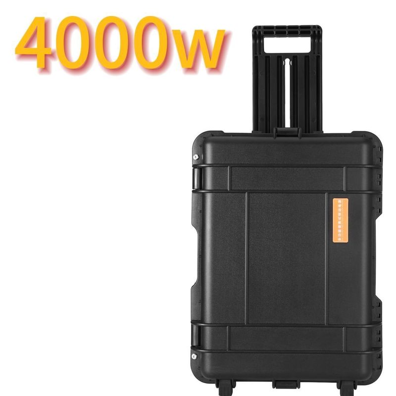 Fournisseur d'alimentation de secours rechargeable de 4000 W pour la maison extérieure et la prise de sortie RV de tous types