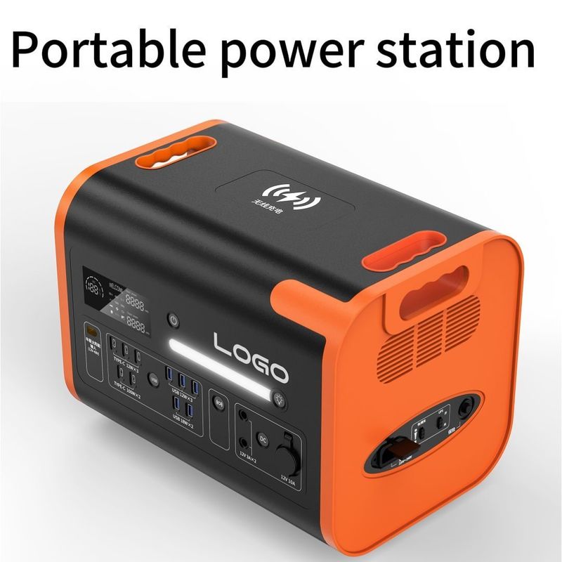 90 minutes de charge Générateur portable 2400W 2048wh Générateur d'alimentation en énergie