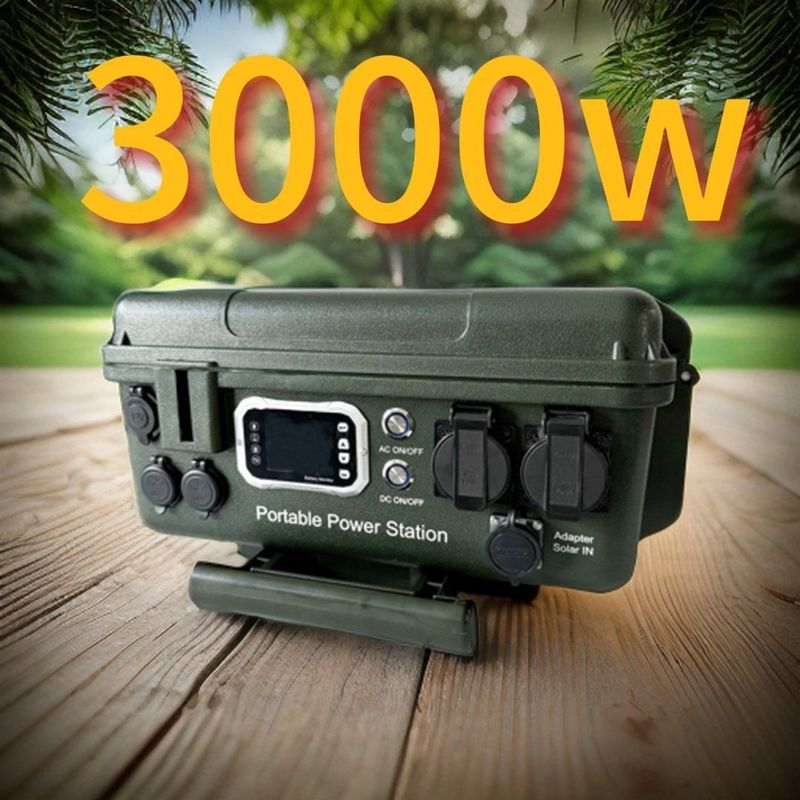 Station électrique portable de 3000 W pour la maison et le camping USB-C 45 W Couper la tension 35V ± 0,05V